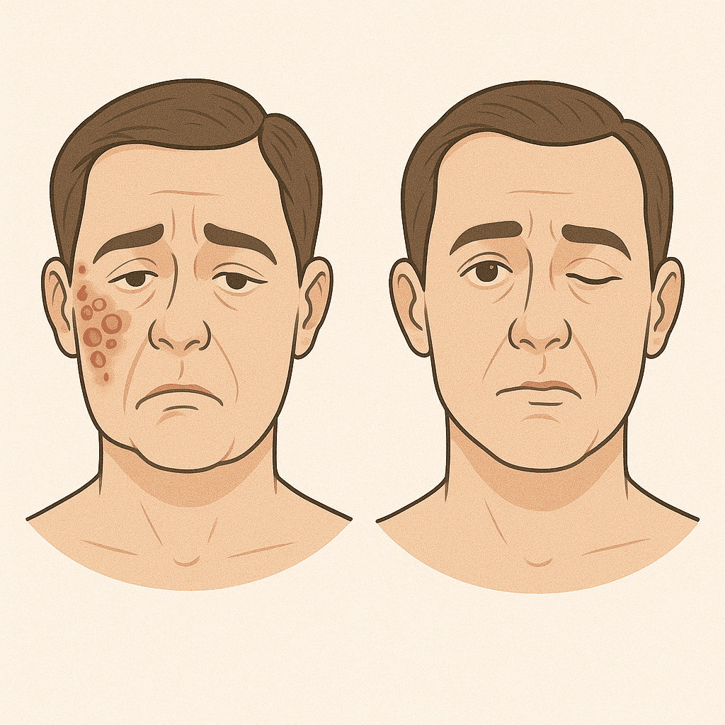 Ramsay Hunt vs. Bell’s palsy — how to distinguish them?